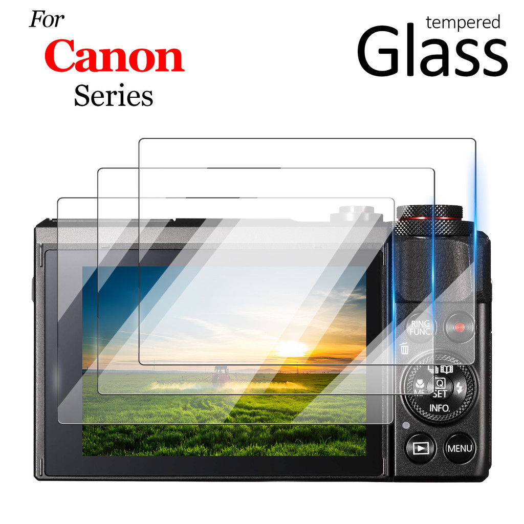1-3 Gói Dành Cho Canon PowerShot G7X Mark II / G7X III / G5X / G9X 9H Kính Cường Lực Bảo Vệ Màn Hình