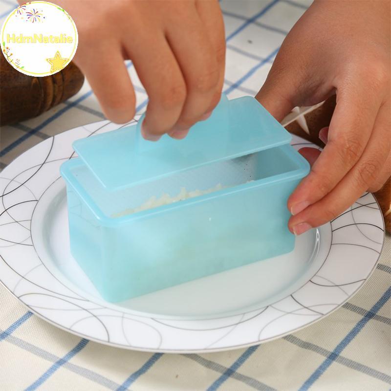 HdmNatalie No Sti Musubi Maker Press With Small Rice Paddle, Sushi Making Kit Onigiri Mold Luncheon 