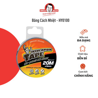 Cuộn băng cách nhiệt pvc uncle bills dán chống rò rỉ cách điện tốt 20m x 19mm - hy0100