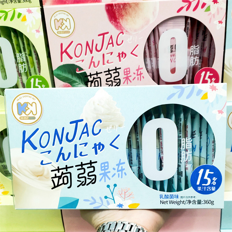 Hàng sẵn có Vận chuyển nhanh KK Juice Konjac Jelly 360g Đóng hộp Hút Jelly Fat Card Bữa ăn thay thế 