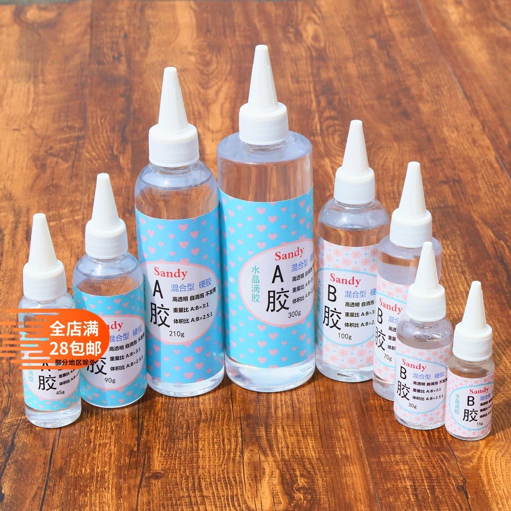 Epoxy AB Keo Đá Quý Chất Liệu DIY Khuôn Epoxy Chất Liệu Nhựa Epoxy Pha Lê Trong Suốt Cao Epoxy