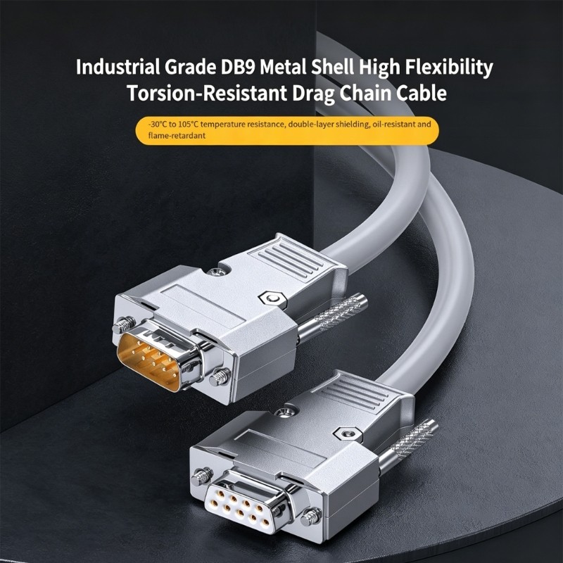 Kiss DB9 RS232 Cáp Nam Sang Nữ 9 Pin Thẳng Qua Truyền Dữ Liệu