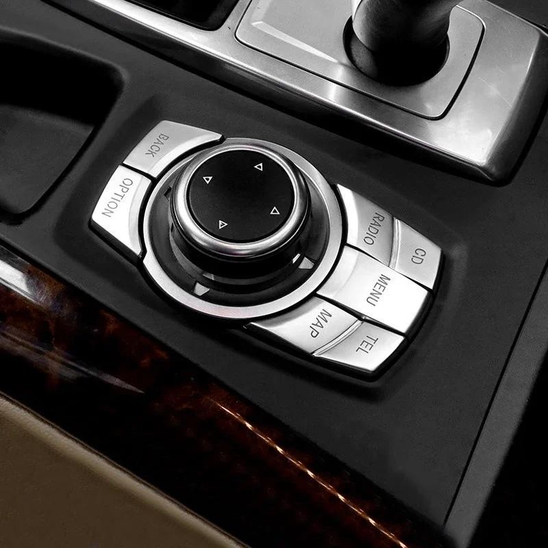 Dành Cho Xe BMW 3 5 Series X1 X5 X6 E90 E60 E84 E70 E71 Mạ Chrome ABS iDrive Trung Tâm Đa Phương Tiệ