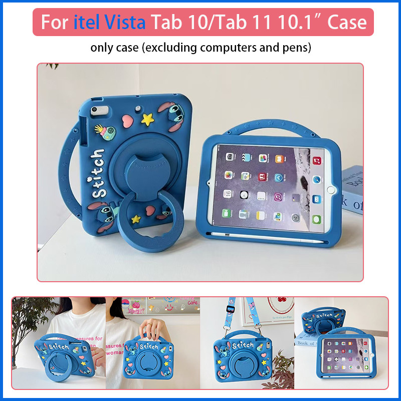 Dành Cho itel Vista Tab 10 10.1 "2024 / vista tab 11 10.1inch 2025 Vỏ Điện Thoại Silicon Mềm Dính + 