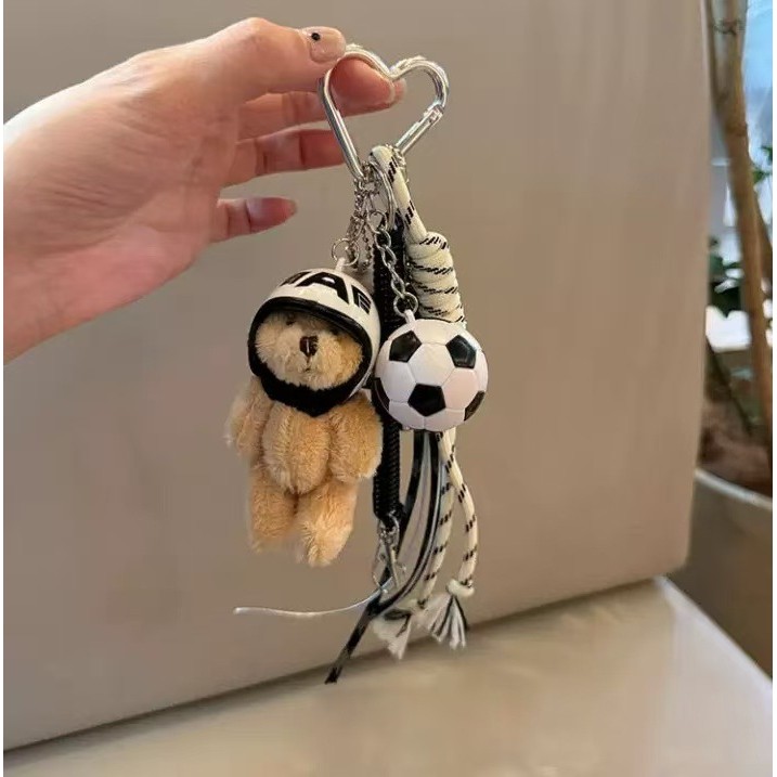 Miu Nylon Parachute Cord Plush Doll Keychain Baseball Gloves Handbag Pendant ac7p