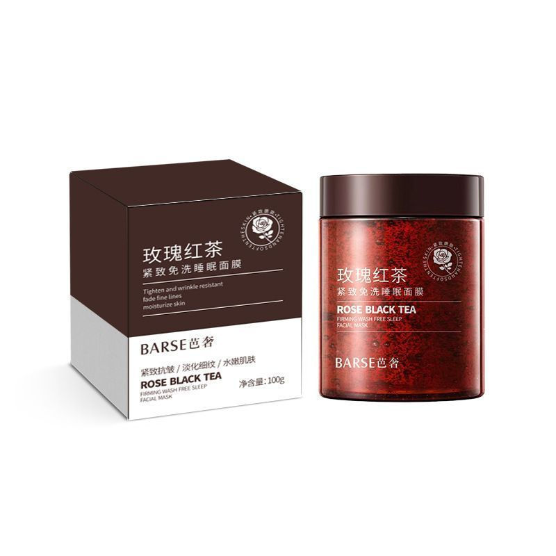New Product#[Buy and get a free scoop]Popular Rose Black Tea No-Rinse Sleeping Mask to Moisturize, I