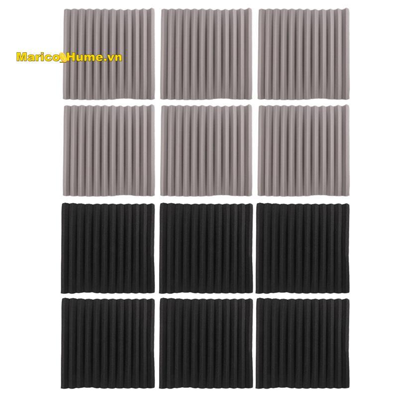 12 Chiếc Acoustic Foam Board, Studio Wedge Tile, Acoustic Foam Cách Âm Pyramid Studio Treatment Wall