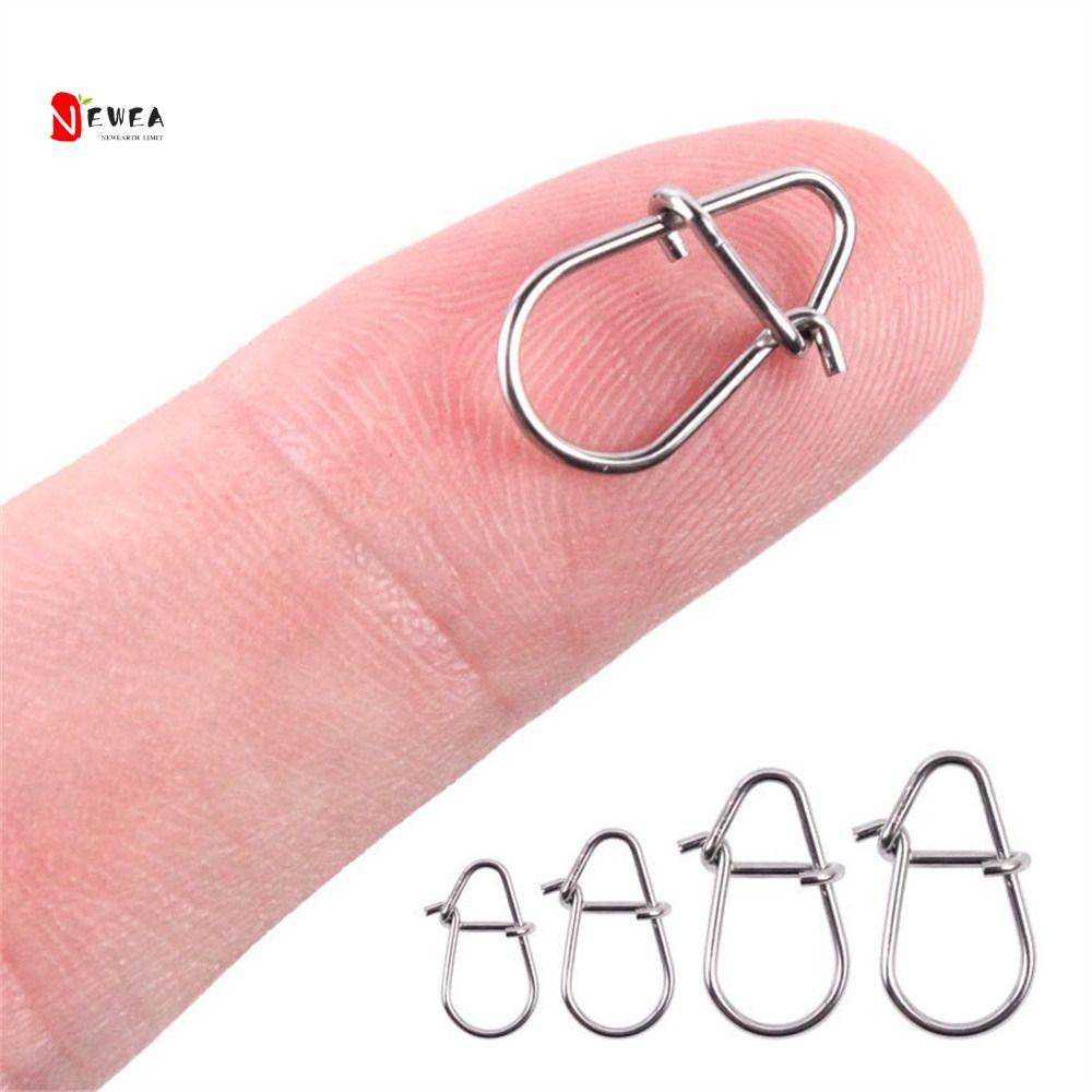 NEWEARTH GIỚI HẠN Mồi Câu Cá Kết Nối Dụng Cụ Câu Cá 100 Chiếc Khóa Snap Kết Nối 00 # -3 # Pesca Cá D