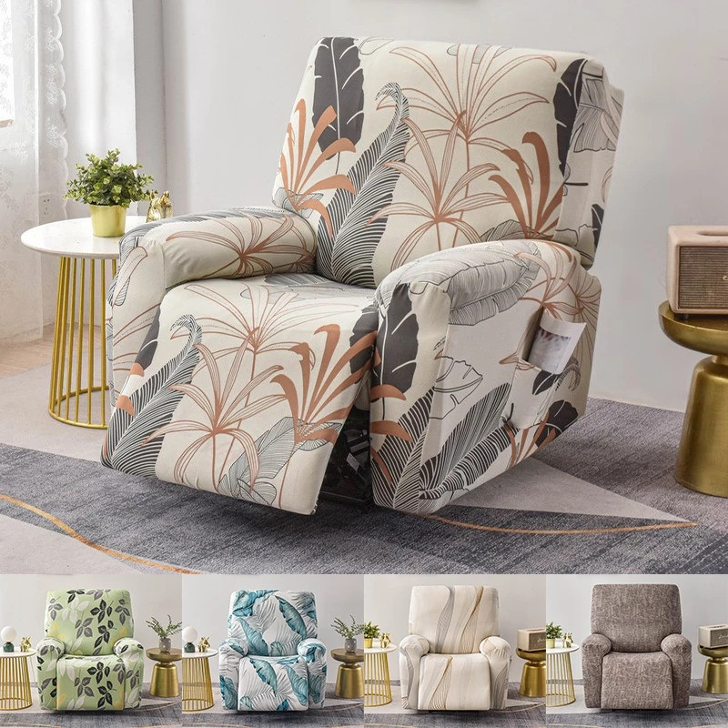 4 Cái / bộ Recliner Sofa Cover Co Giãn Ghế ngả Ghế Lazy Boy Relax Slipcover