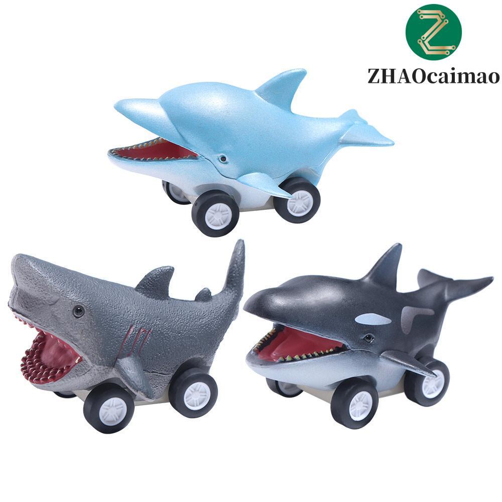 ZHAOcaimao ZHAOCAIMAO Press and Go Car Toy, Great White Shark Đồ chơi ô tô quán tính cá heo dễ thươn