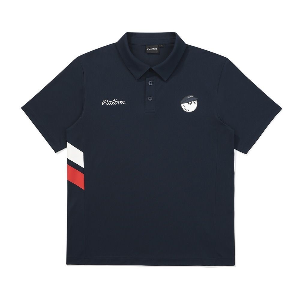 26 Phong Cách Mới Hàn Quốc MALBON Golf Nam Ngắn Tay Áo Sơ Mi POLO Thể Thao Mặc Thường Ngày Ice Silk 