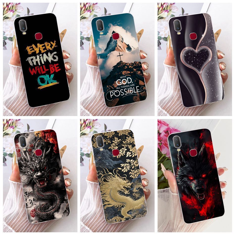 Dành Cho Vivo Y11 Y12i 1906 1906 _ 20 Ốp Điện Thoại Thời Trang Cool Tiger Dragon Vivo 1906 Y11 (2019