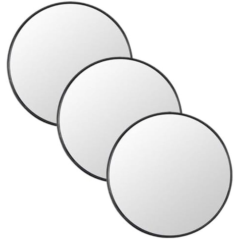 Alipis 3pcs Magnifying Mirror with Suction Cups 9cm Compact Cosmetic Mirror 5x/10x/15x Magnification