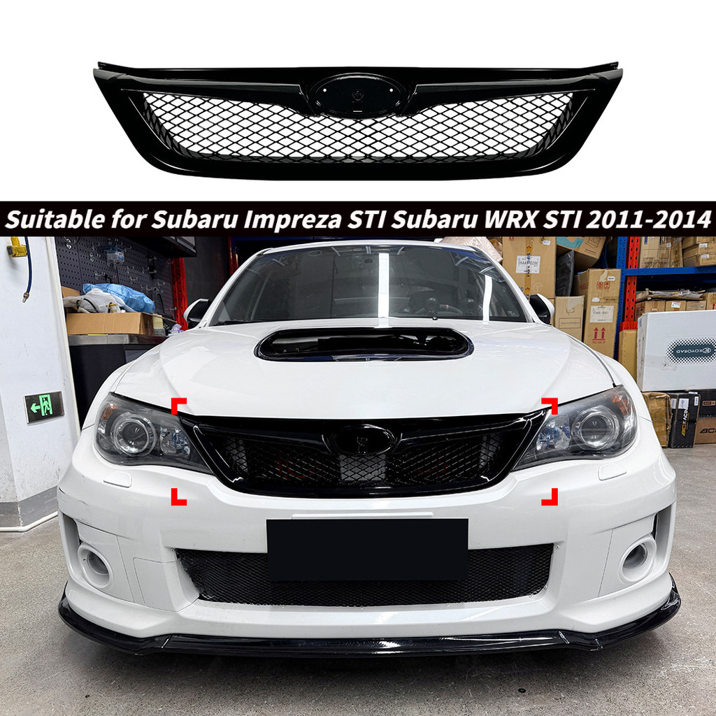 Thích hợp cho Subaru Impreza WRX STI 2011-2014 lưới tản nhiệt phía trước lưới tản nhiệt sửa đổi ngoạ