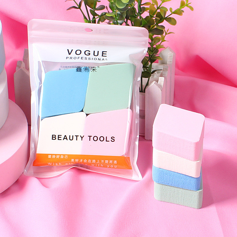 2026 [Túi 4 màu] Diamond Puff Non-Latex Puff Wet Dry Air Cushion BB Cream Liquid Foundation Makeup T