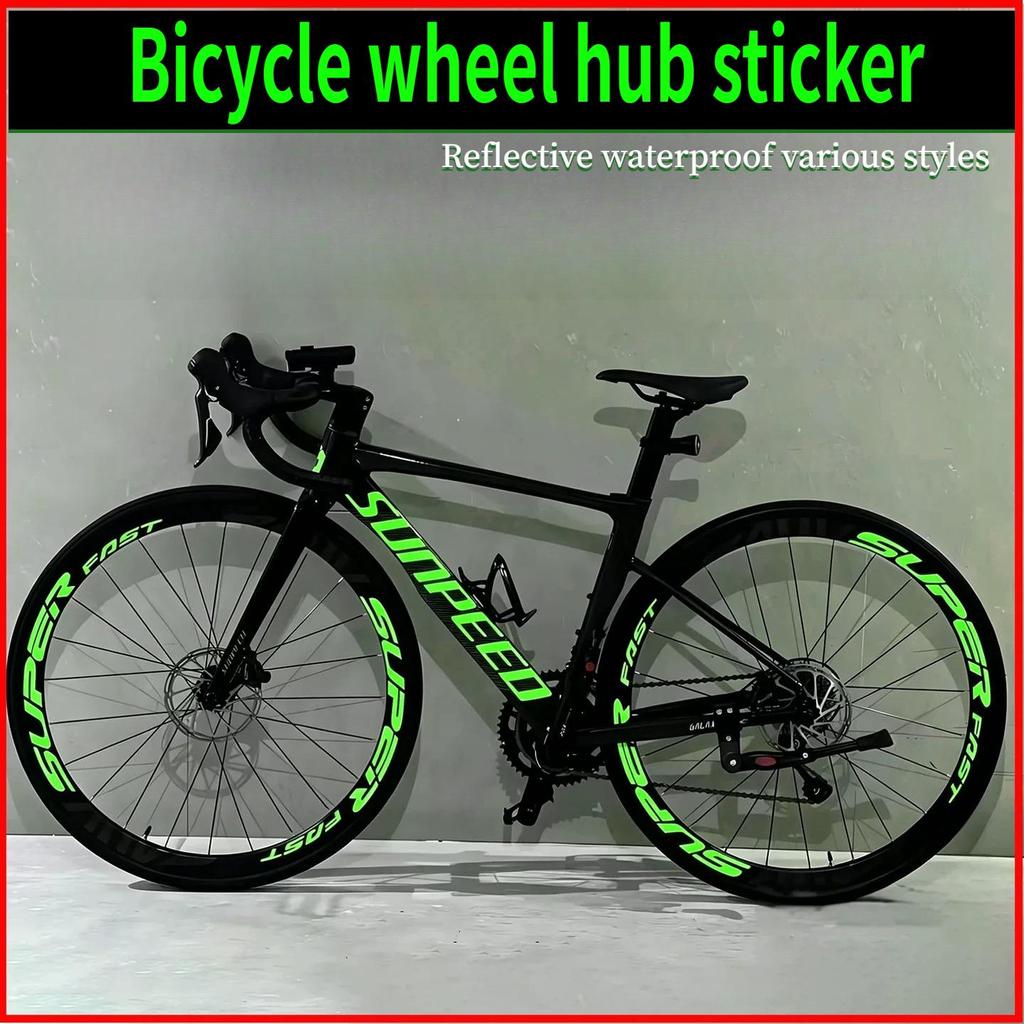 SIÊU NHANH Bánh Xe Vành Dán Xe Đạp Đường Bộ 700c Chống Thấm Nước Vinyl Decal Bộ Cho Vành Xe Đạp Tran