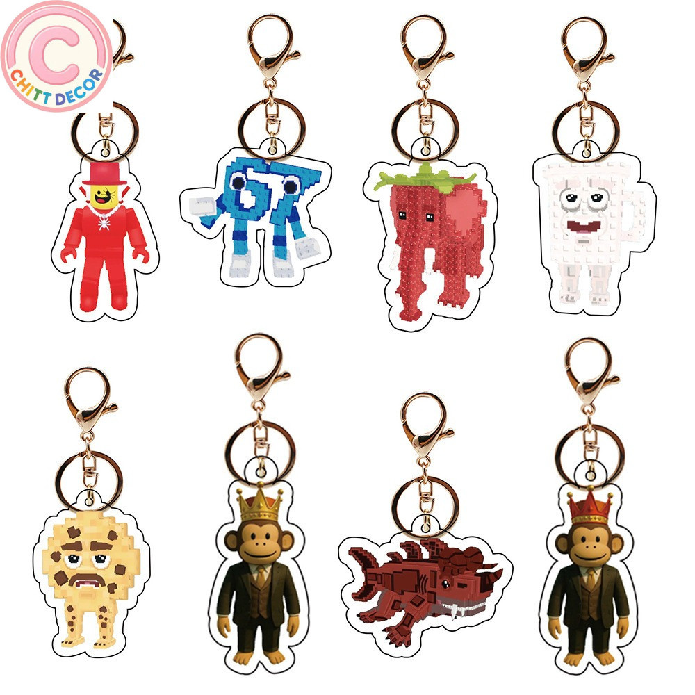 Móc khoá Brainrot Jandel Keychain Acrylic 67 Pendant Steal A Brainrot Keychains Charm Acrylic  – Điể