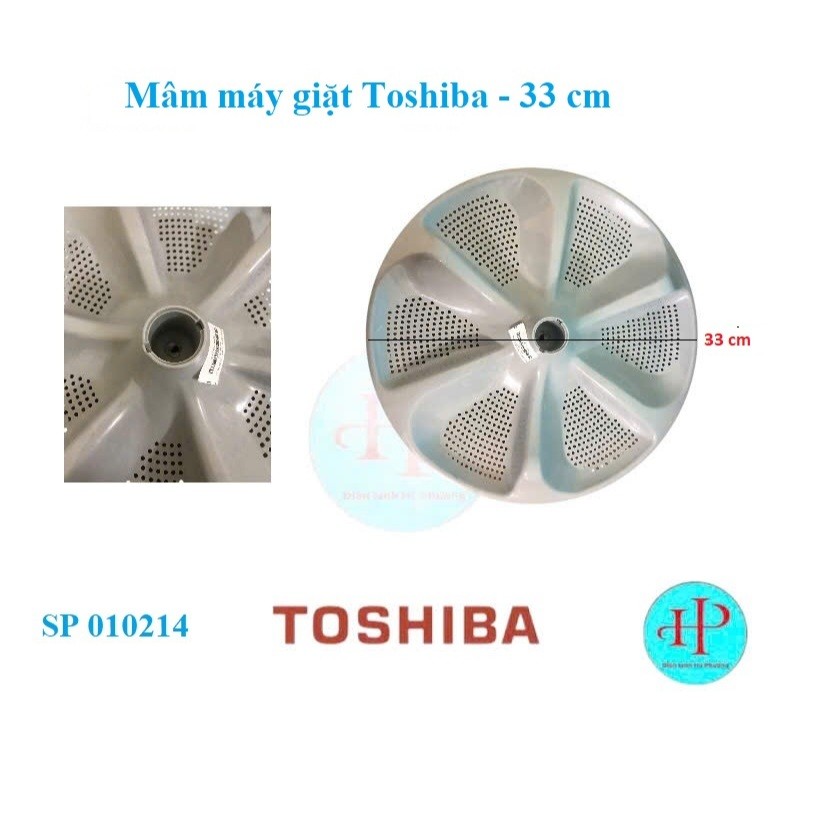 Mâm máy giặt Toshiba cửa trên lồng đứng - 33cm - Mới 100%- F130