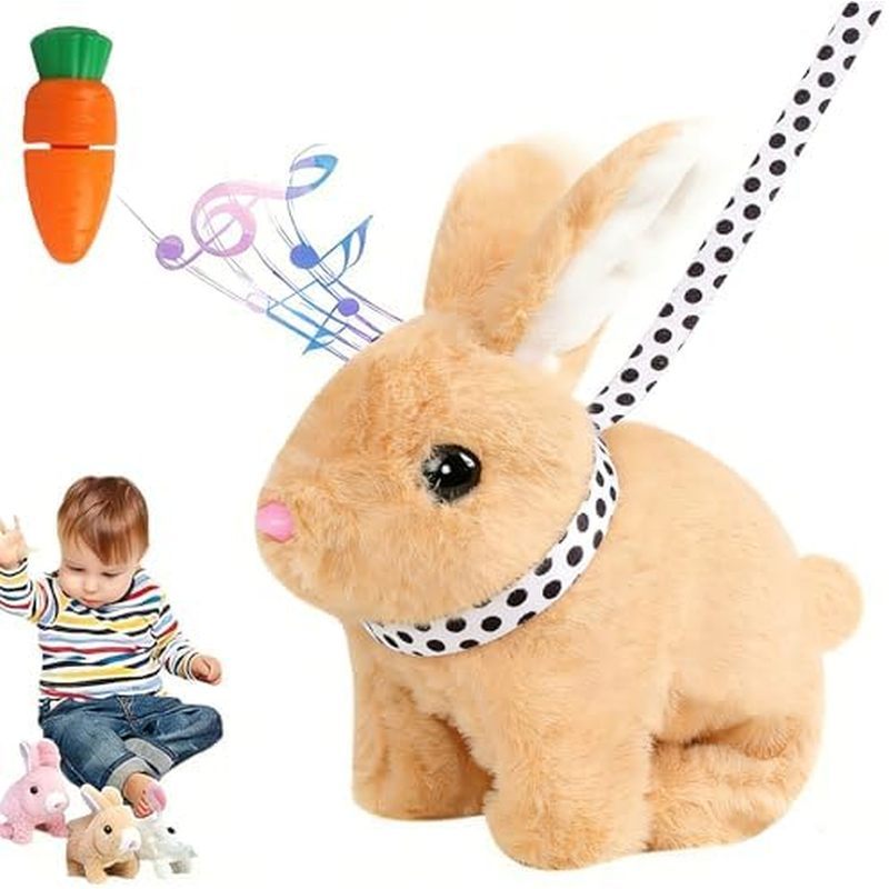 Hopping Rabbit Plush Bunny Toy,My Realistic Bunny Toy,Vitality Bliss Bunny,Rabbit Plush Interactive 