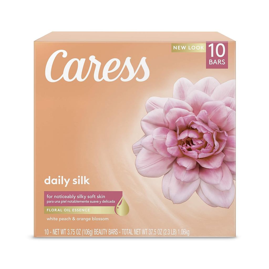 Thanh làm đẹp Caress, Silk hàng ngày 4 oz, 10 Bar