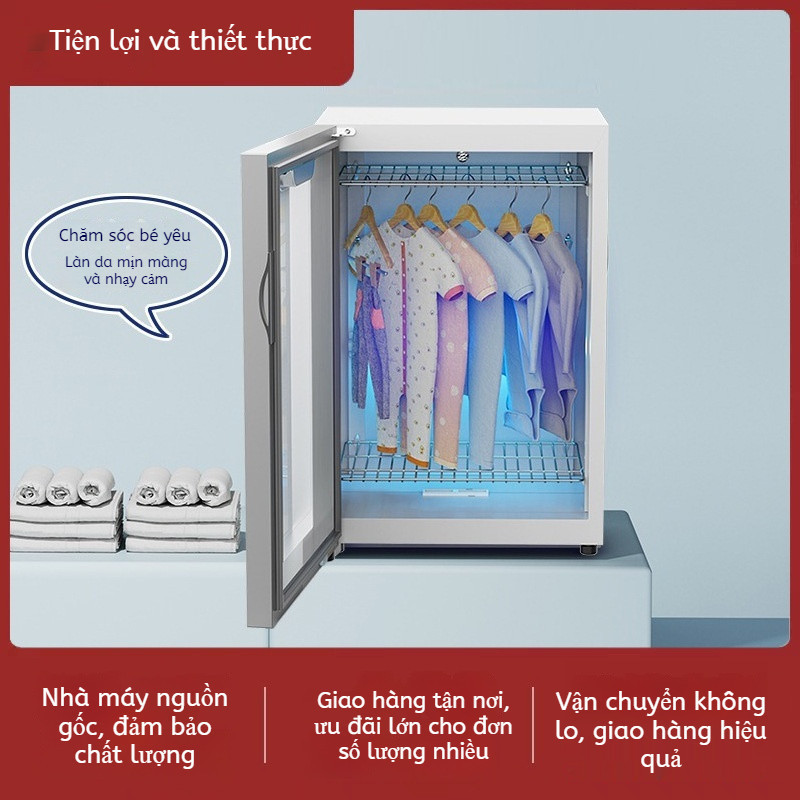 Máy sấy quần áo nhỏ gia đình. Tủ khử trùng quần áo UV-Clothes Dryer
