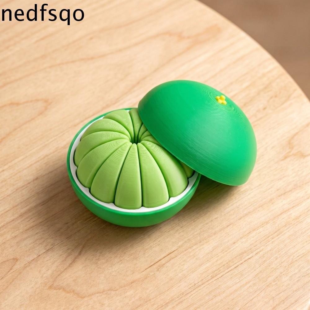 NEDFSQO 3D In Cam, Mô Hình Trái Cây Cam Vàng Xanh Cam Đồ Chơi Giải Nén, Bóng Biến Dạng Thủ Công PLA 