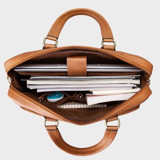 Cặp Công Sở Lata (Thời trang nam basic đựng laptop 13.3 inch - Cặp da CA32)