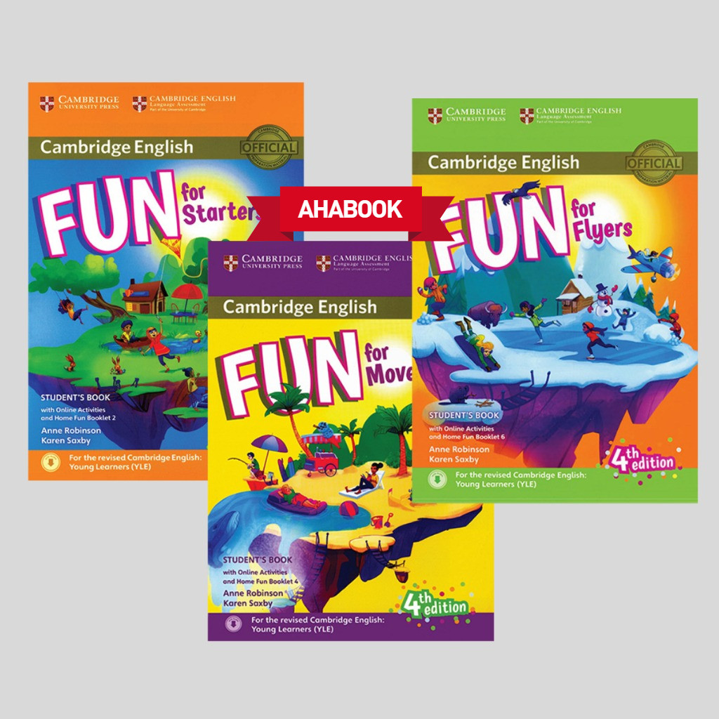 Aha - Sách tiếng anh - Fun For Starters, Movers, Flyers - có file nghe