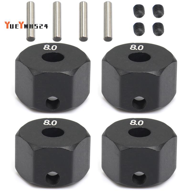 4 12MM Bánh Xe Lục Giác Hub Cho 1 / 10 RC Bánh Xích SCX10 Traxxax Trx4 MST RC Xe Phần