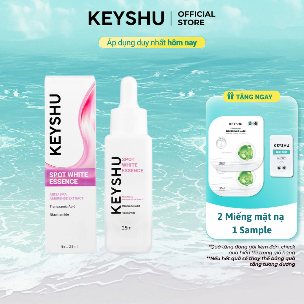 [KOL x KEYSHU] Tinh Chất Dưỡng Da KEYSHU Spot White Essence Hỗ Trợ Dưỡng Trắng Và Ngừa Lão Hóa Da 25ml