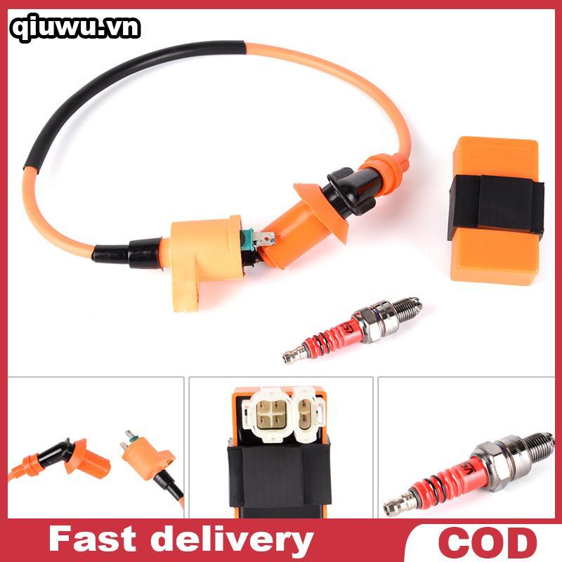 Xuantao Racing Coil CDI + Coil + Bugi cho GY6 50cc 125cc 150cc VN
