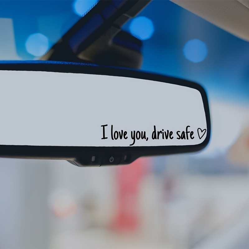 ILU Drive An Toàn Lái Xe An Toàn Vinyl Chống Nước Dán Xe Ô Tô Đa Năng Gương Chiếu Hậu Trang Trí Miến