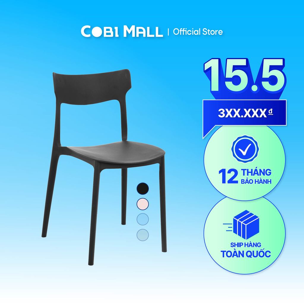 Ghế nhựa đúc cao cấp Nevada - Cobi Home