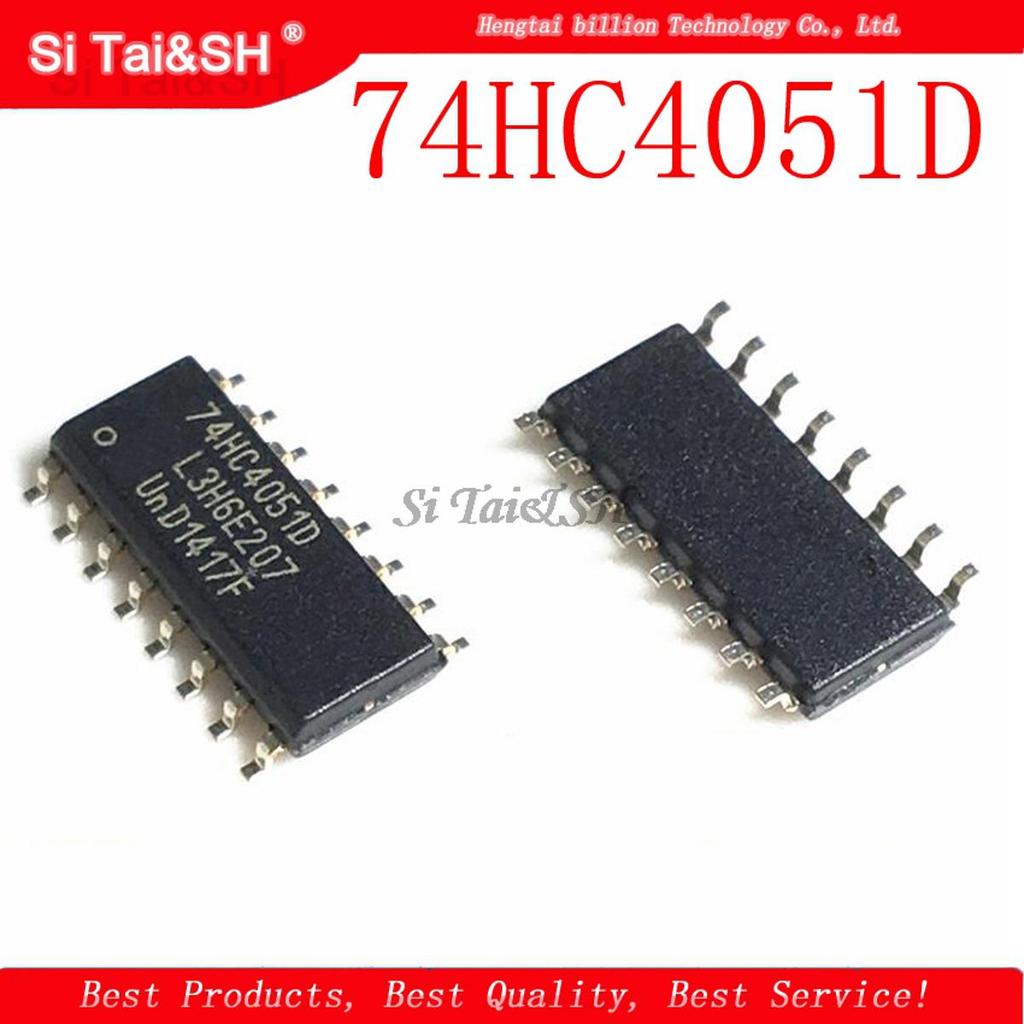 10 Cái / lốc 74HC4051D 74HC4051 SN74HC4051D SOP-16 Multiplexer Switch IC 8-CHANNEL MUX / DEMUX mới n