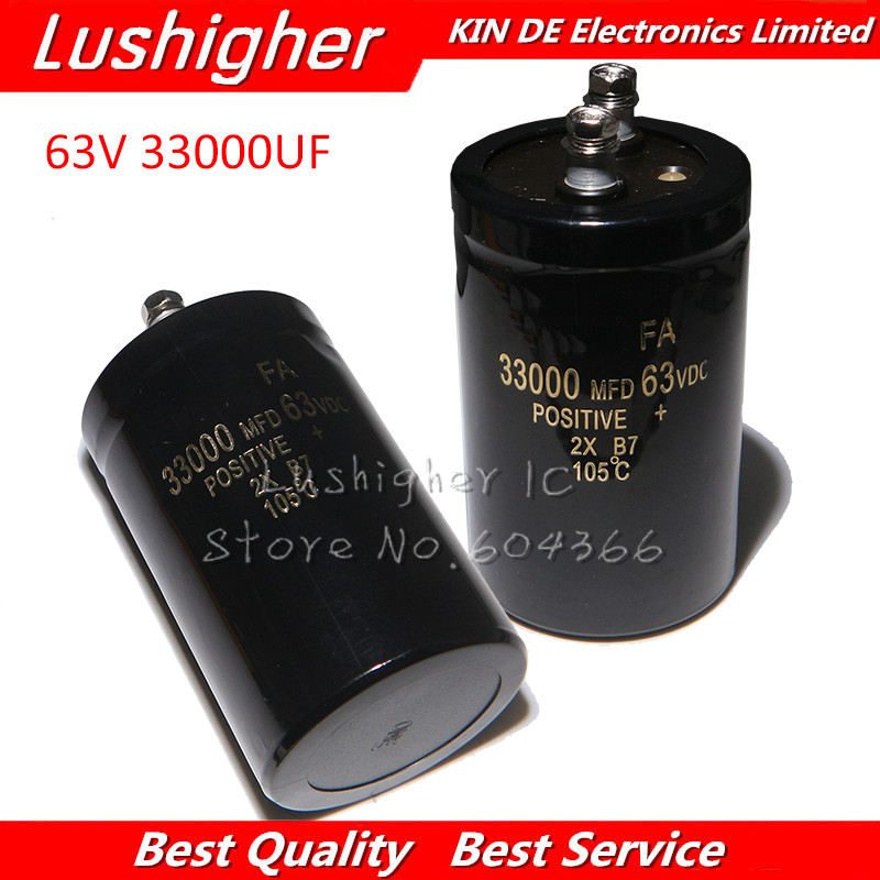 1 Chiếc 63V 33000UF 63V33000UF 33000UF 63V 50x80mm Tụ Điện Phân