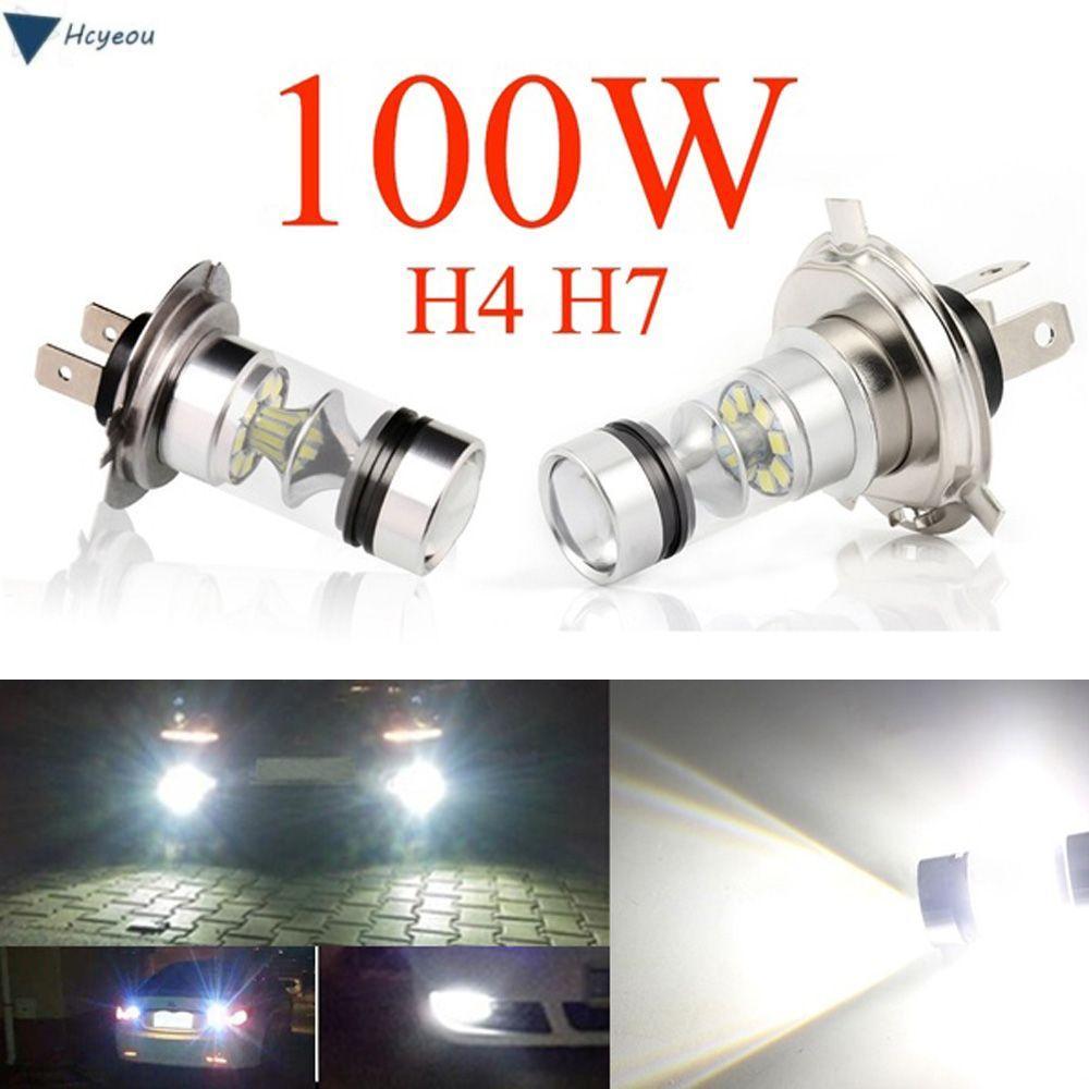 Đèn lái xe nóng HCYEOU H4 H7 100W 8000K