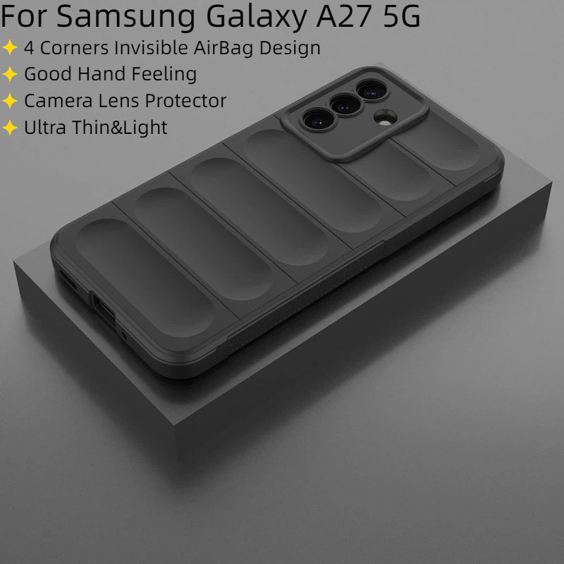 Dành Cho Samsung Galaxy A27 A57 A37 5G Ốp Lưng Da Sang Trọng Cảm Giác Mờ Mềm Vỏ Điện Thoại Cho Samsu