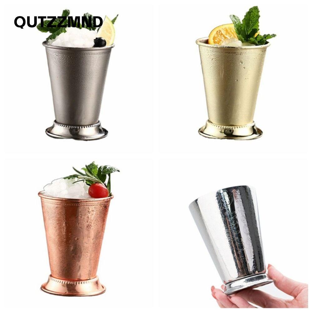 QUTZZMND Cán Bạc Hà Julep Cup, Cốc Cocktail 350ml Inox, Bạc Tiện Lợi Mojito Cocktail Kính Nhà Bếp