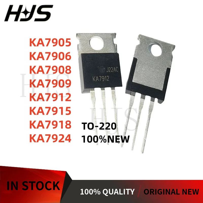 10 CÁI KA7905 KA7906 KA7908 KA7909 KA7912 KA7915 KA7918 KA7924 TO-220 Thương hiệu mới Còn hàng mos c