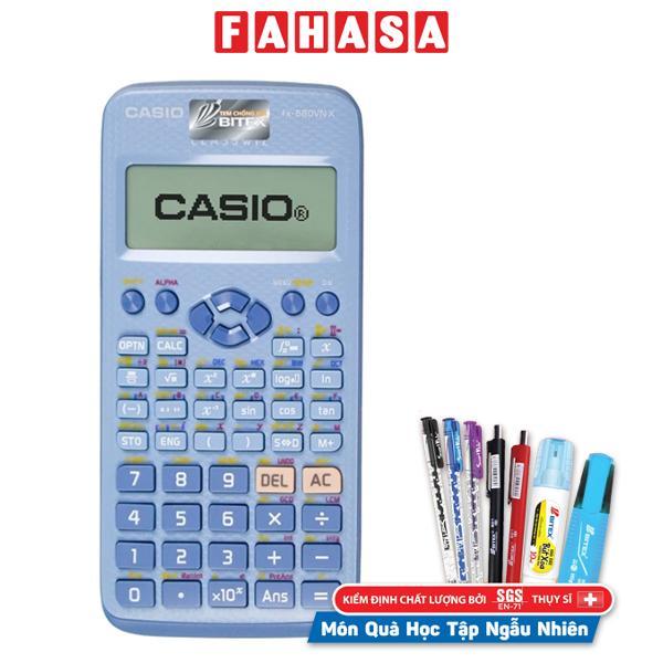 Máy Tính Casio FX580VN X-BU - Màu Xanh - Tặng Kèm Bút Ngẫu Nhiên