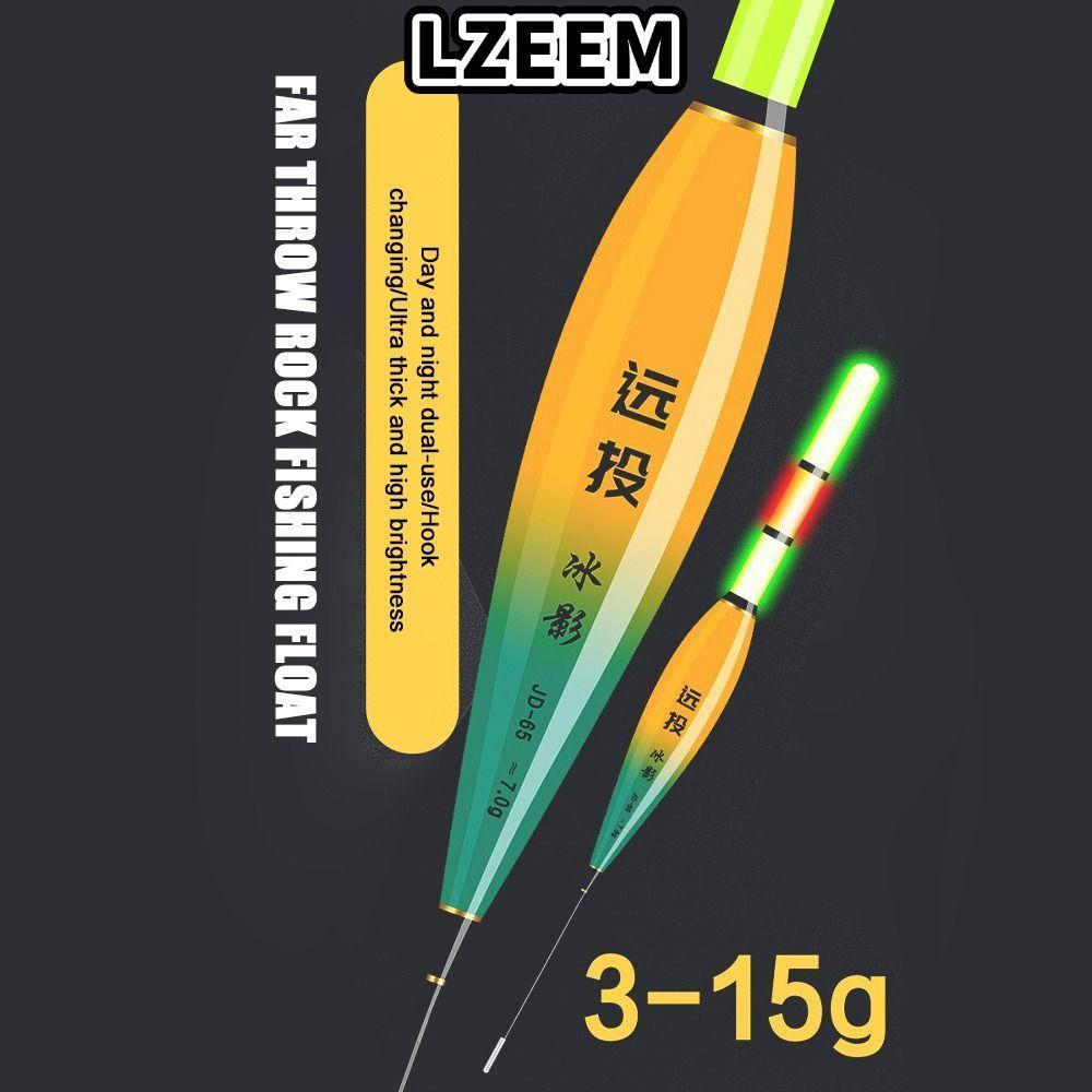LZEEM Phao Câu Cá Điện Tử, 4-5g Trọng Lượng 3 Phao Câu Cá Đá Nhẹ, Phao Câu Cá Trượt Trôi Ống Phao Dà