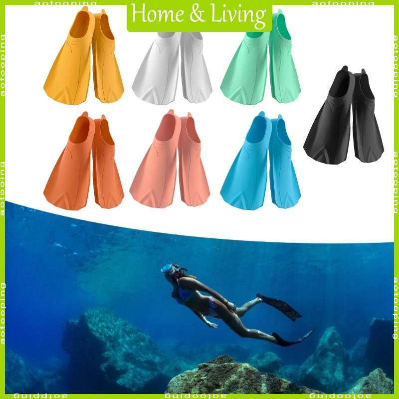 AOTO Professional Swimming Fins - Silicon Short Fin Suitable for Travel, Diving & Beginner Swimmers