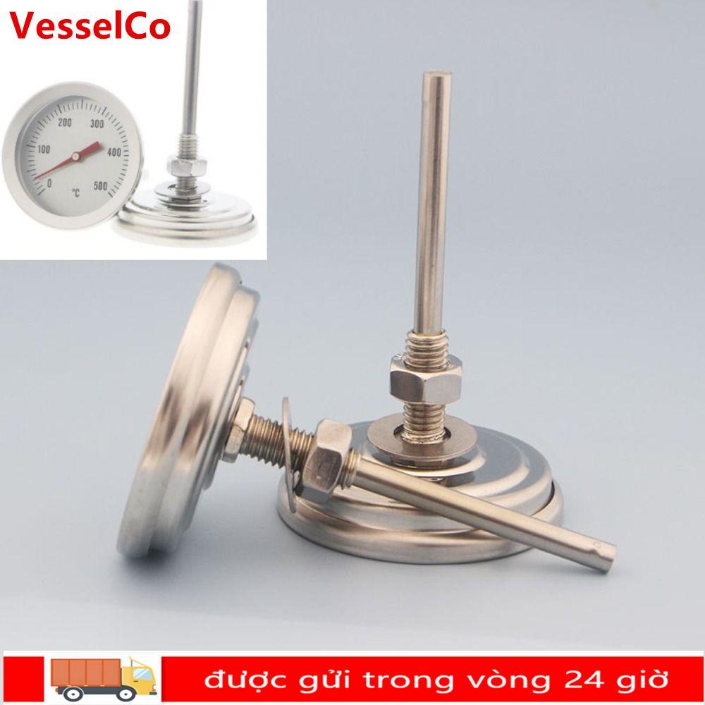 Nhiệt kế BBQ VESSELCO Grill 0-500°C Đồng hồ đo nhiệt độ