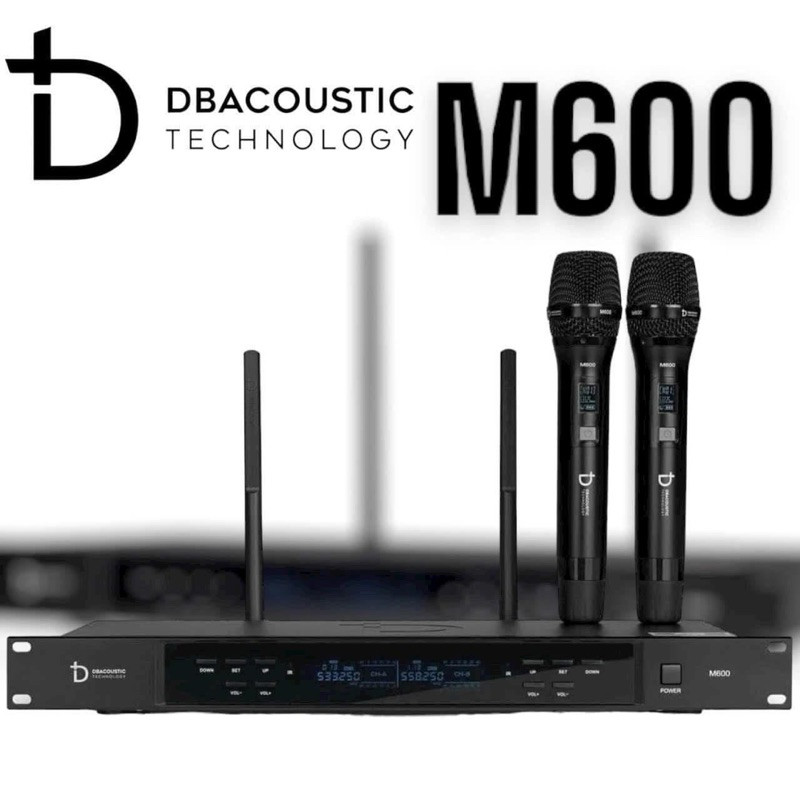 Micro Karaoke Không Dây Thê Hệ Mới dBacoustic M600 - Hàng Chính Hãng SAL, Bảo Hành 12 Tháng