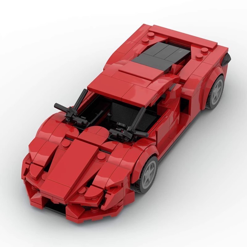 Khối xây dựng MOC Tương thích với 31168 Ferrari Enzo Racing Classic speed8 Lưới Xe thể thao Bé trai 