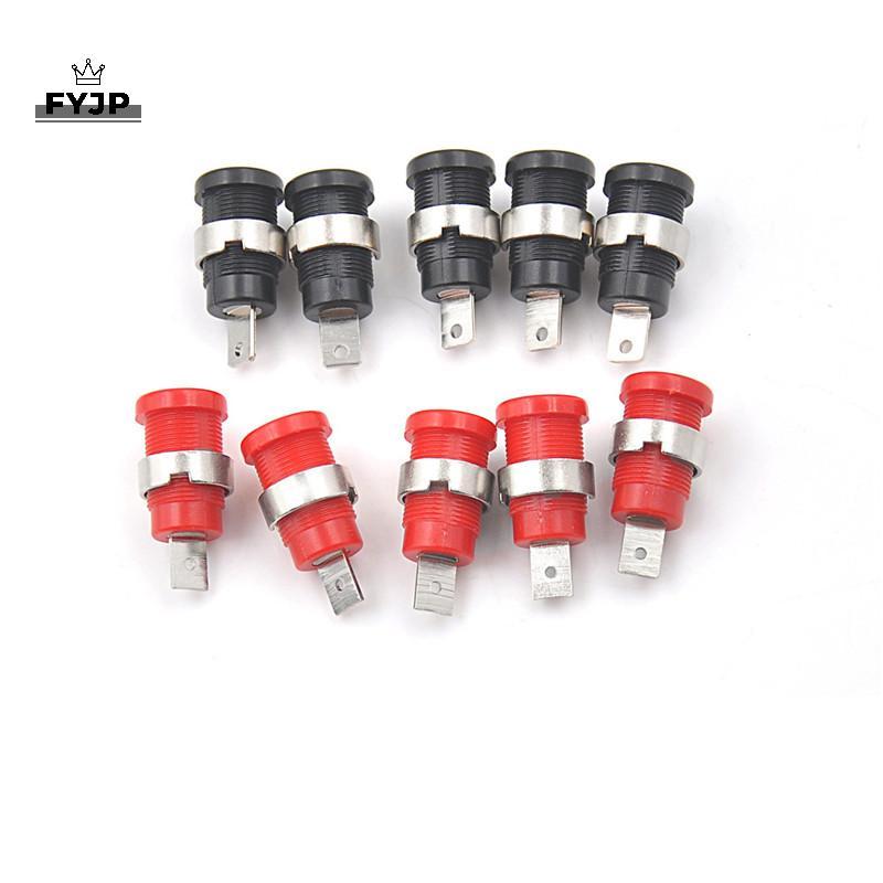 FEJP 10 Cái Banana 4mm Nữ Ja Soet Panel Mount Binding Post Connector [JP]