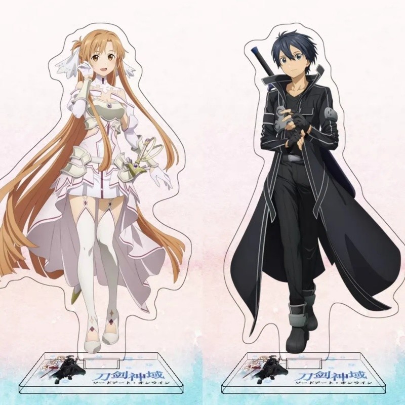 Sword Art Online / Kazuto / Yuuki / Sword Art Online Stand Kirito Asuna Phong Cách Mới Hàng Hóa Đứng