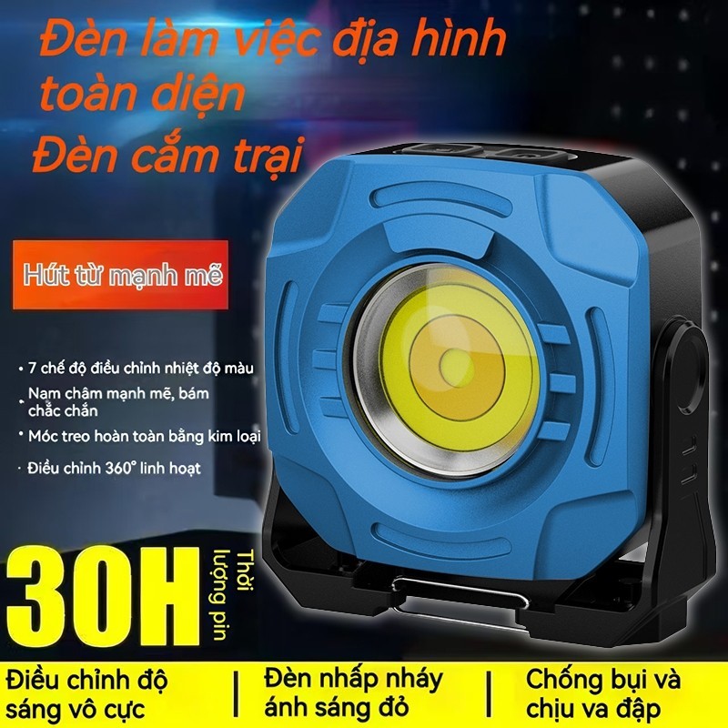 G800 Đèn led cắm trại siêu sáng tích điện