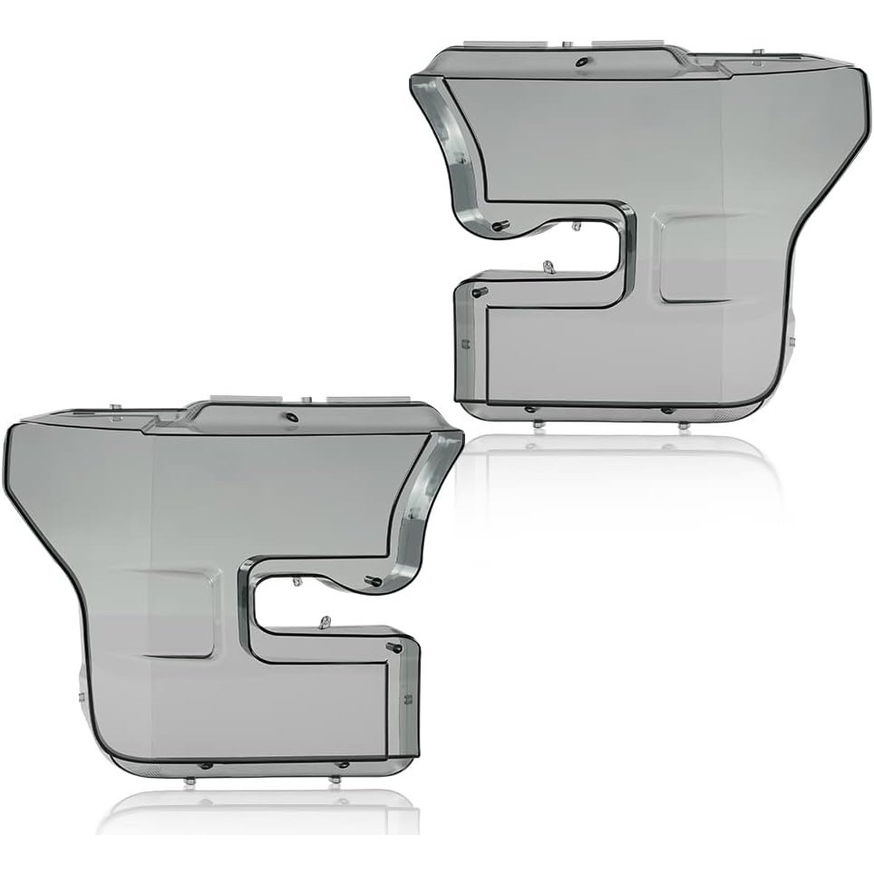 Vỏ đèn pha Tương thích với Ford F150 2015 2016 2017 Ống kính khói bên tài xế & hành khách FO2502335 