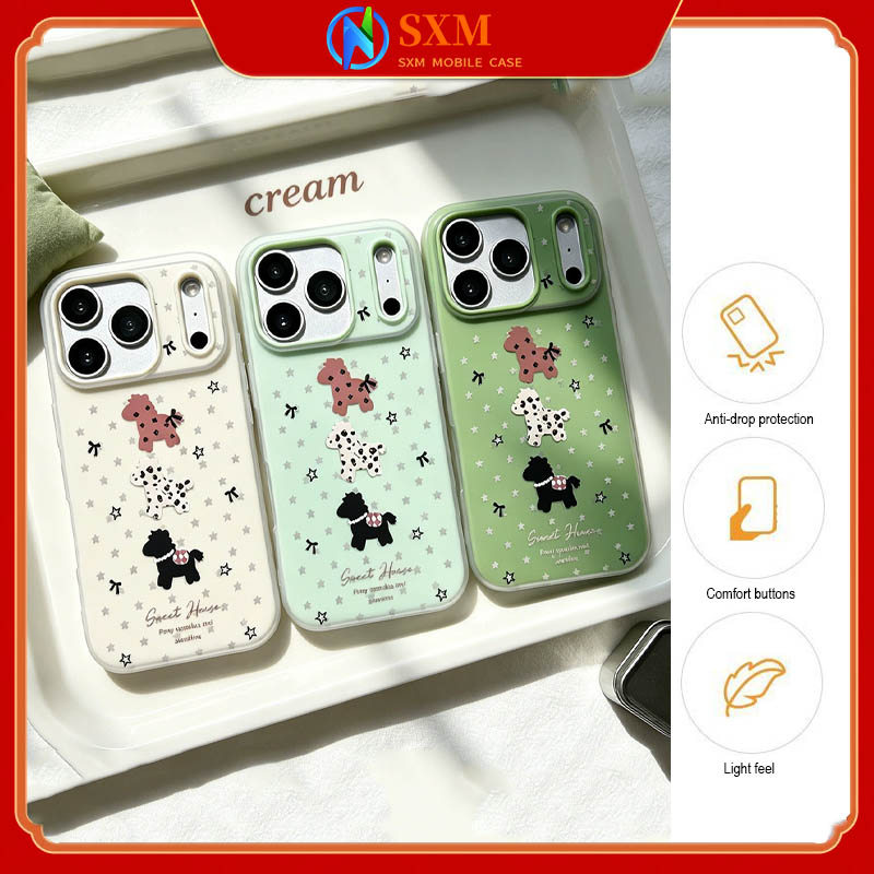 Ốp điện thoại iPhone 17 Pro Max 2 trong 1 Art Pony Matte Tương thích với iPhone 17 / 16 / 15 / 14 / 